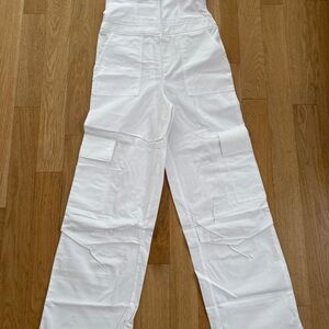 White Cargo Pants